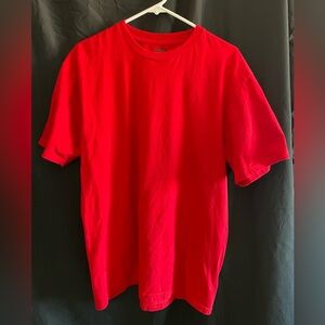 Men's Short Sleeve Crewneck T-Shirt in Bright Red